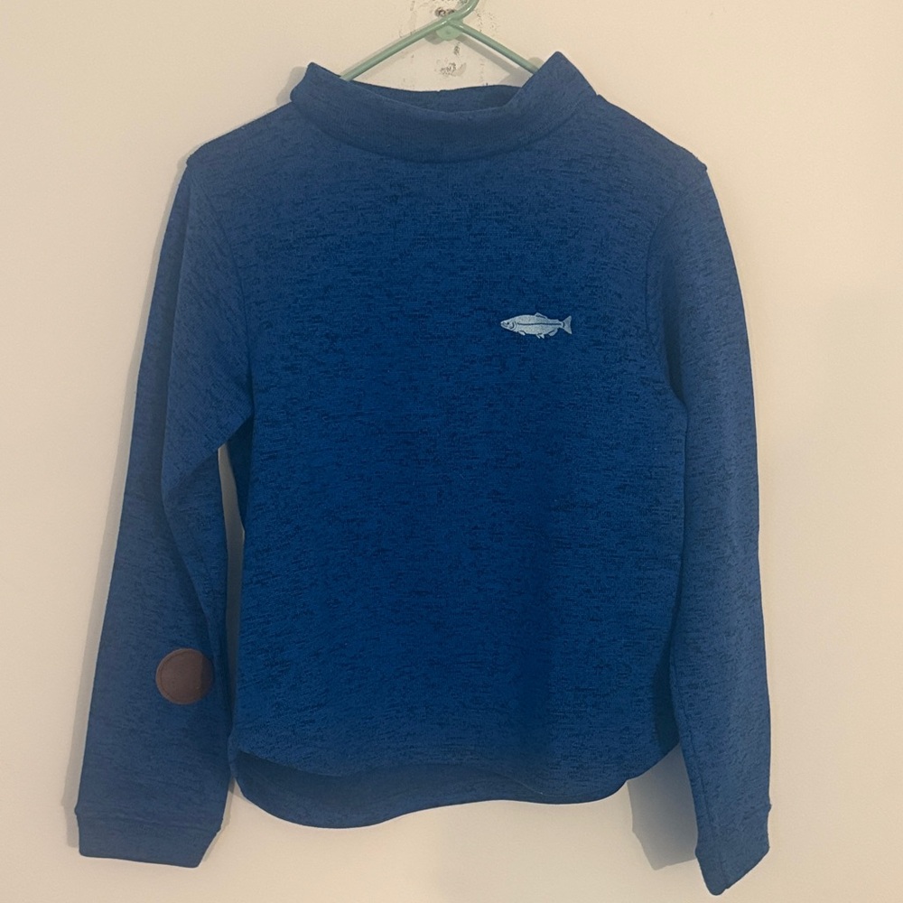 Salmon Sisters Mock Neck Sweater